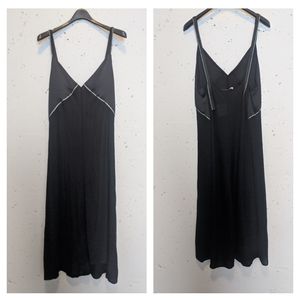 NWT Zara Slip Dress with Silver Accents